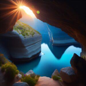 Malta is home to the Blue Grotto, a stunning natural sea cave system renowned for its crystal-clear azure waters and captivating rock formations.