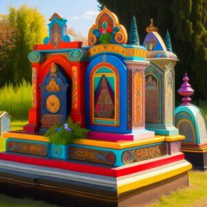 Romania is home to the Merry Cemetery, a colorful and unconventional graveyard where tombstones are adorned with humorous epitaphs and vivid paintings.