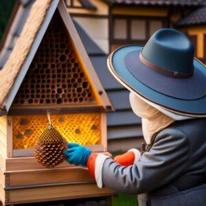 Visitors exploring exhibits at Slovenia's Apiculture Museum
